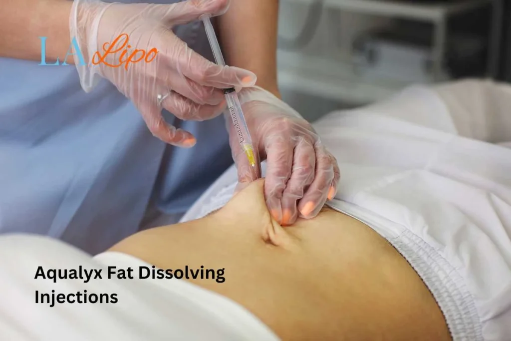 woman having fat dissolving injections Wickford in the stomach