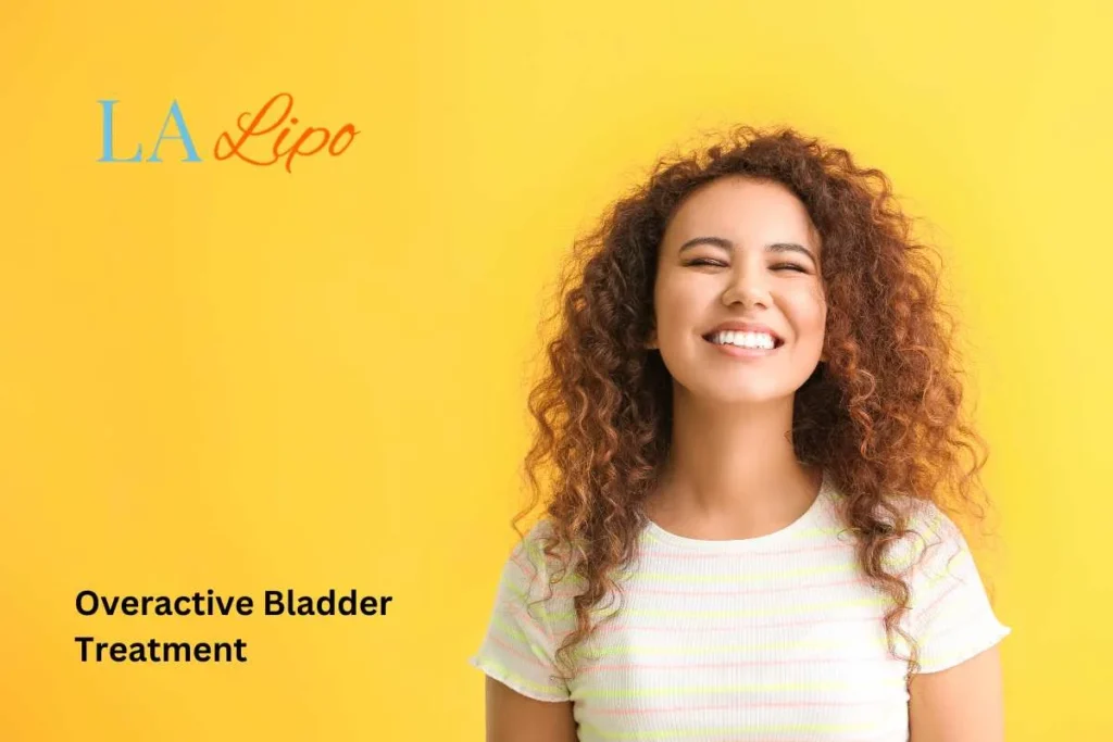 woman smiling about overactive bladder treatment Wickford solutions
