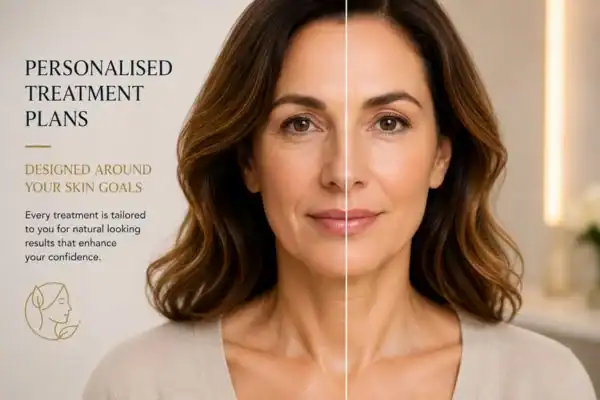 Before and after results of Collagen Lift Therapy Wickford